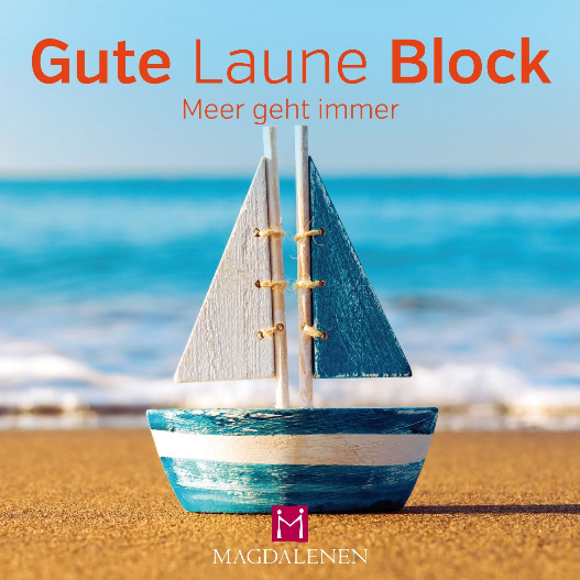 Gute Laune Block Meer Segelboot