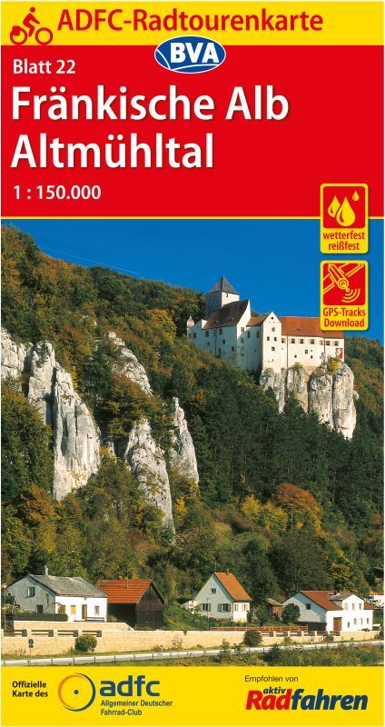 Radkarte Altmühltal Burg