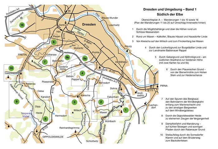 Wander- und Naturführer Dresden und Umgebung - Band 1 - Süden