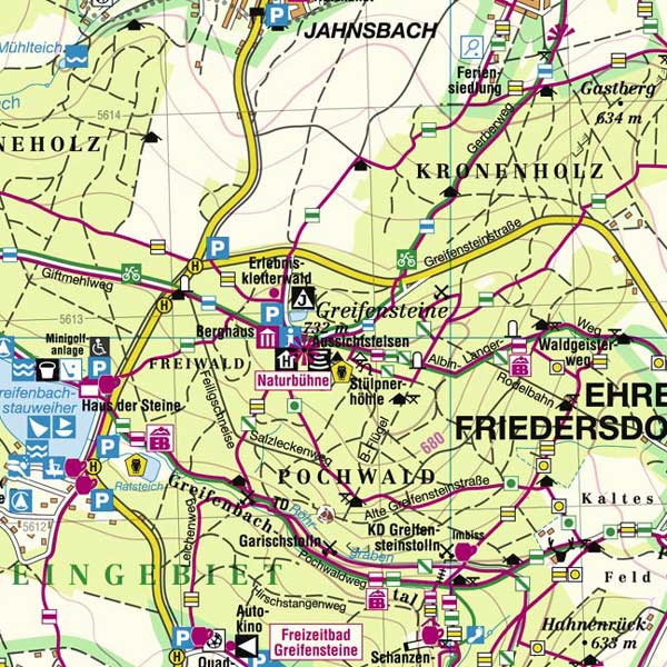 Wanderkarte Greifensteine