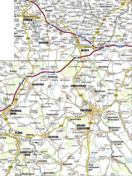Wanderkarte Altzella Freiburger Land