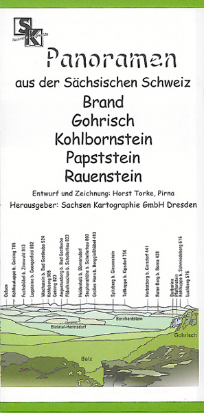 Karte Panorama Sächsische SchweizRauenstein