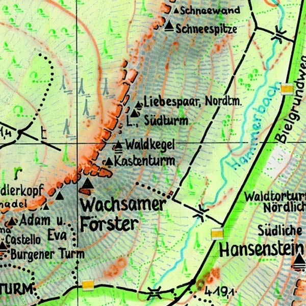 Wanderkarte Bielatal