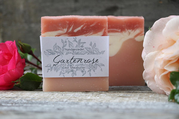 Seife Gartenrose Sheabutter