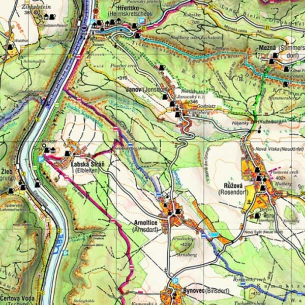 Karte Böhmische Schweiz