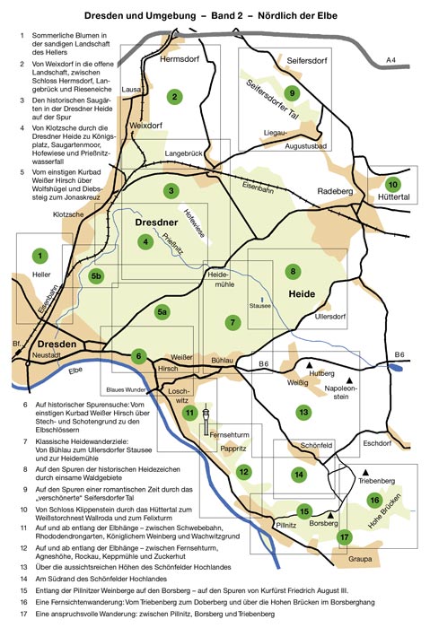Wander- und Naturführer Dresden und Umgebung - Band 2 - Norden