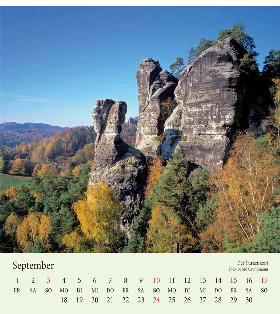 Kalender Elbsandsteingebirge Türkenkopf