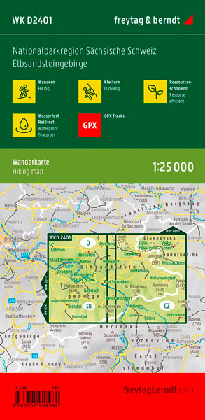 Wanderkarte Elbsandsteingebirge