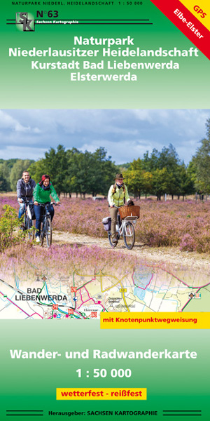 Karte Niederlausitz Radtour