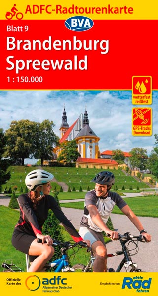 ADFC-Radtourenkarte 09, Brandenburg / Spreewald, 1:150.000