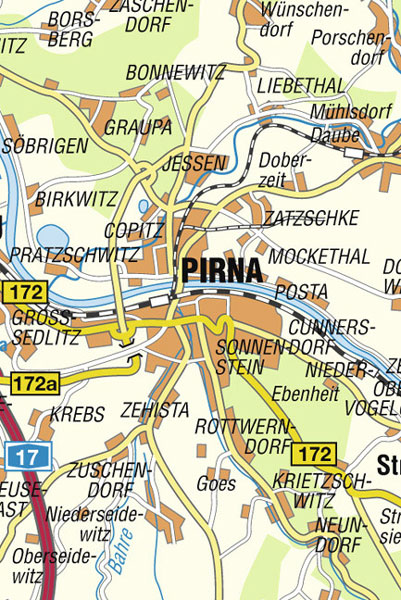Wanderkarte Pirna Radwanderkarte