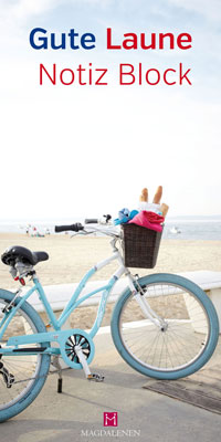 Gute Laune Notizblock Fahrrad