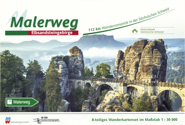 Wanderkarte Malerweg Sächsische Schweiz Bastei