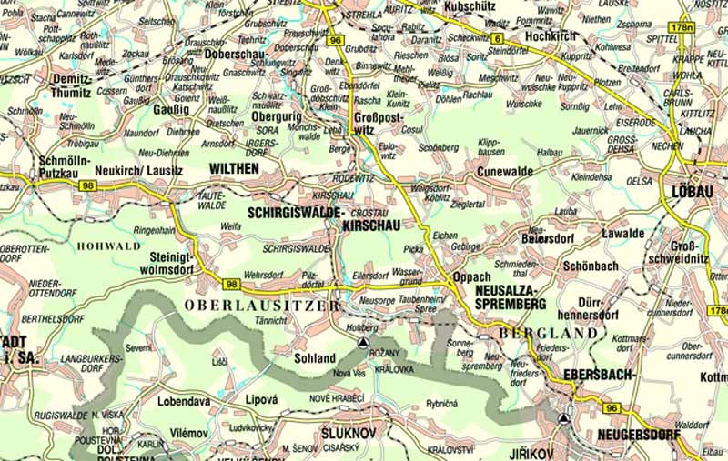 Wanderkarte Schirgiswalde - Kirschau und Umgebung