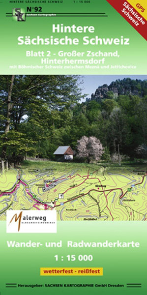 Wanderkarte Hintere Sächsische Schweiz