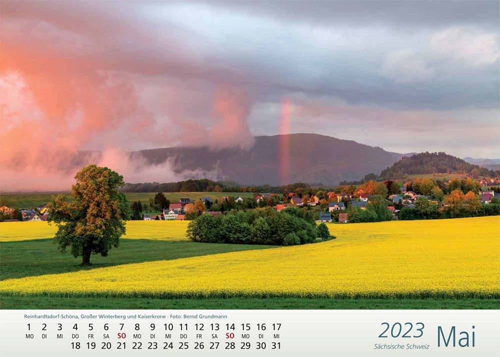 Kalender Sächsische Schweiz Winterberg Kaiserkrone