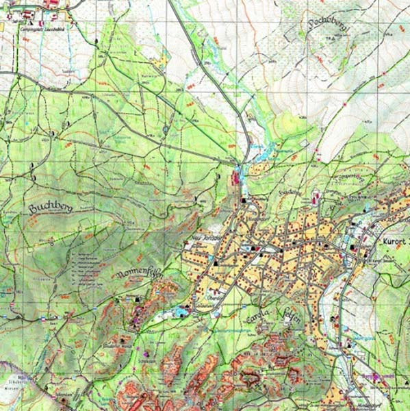 karte zittauer Gebirge West