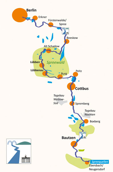 Radkarte Spreeradweg
