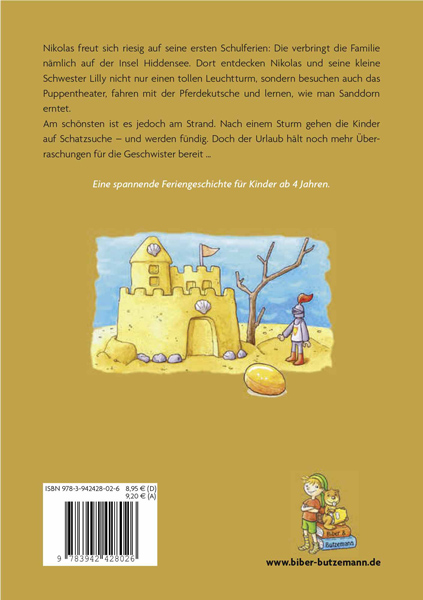 Schatzsuche auf Hiddensee Buch Sandburg