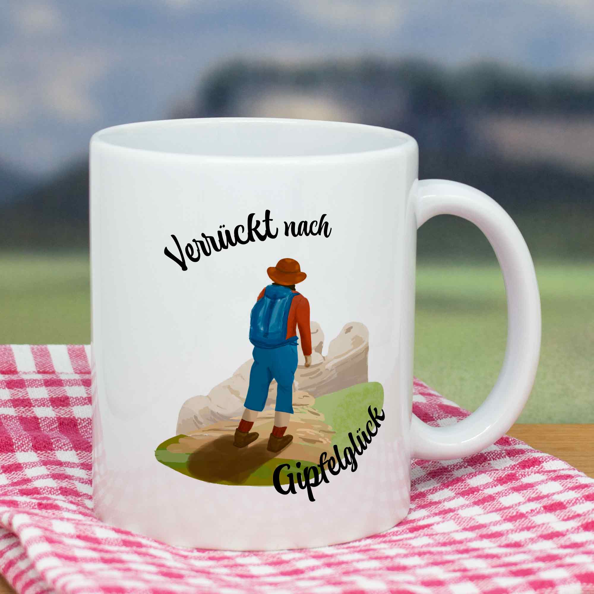 Tasse Wandern Gipfelglück