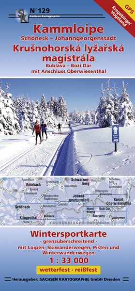Wintersportkarte Kammloipe Johanngeorgenstadt