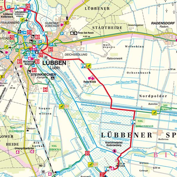 Radkarte Spreeradweg