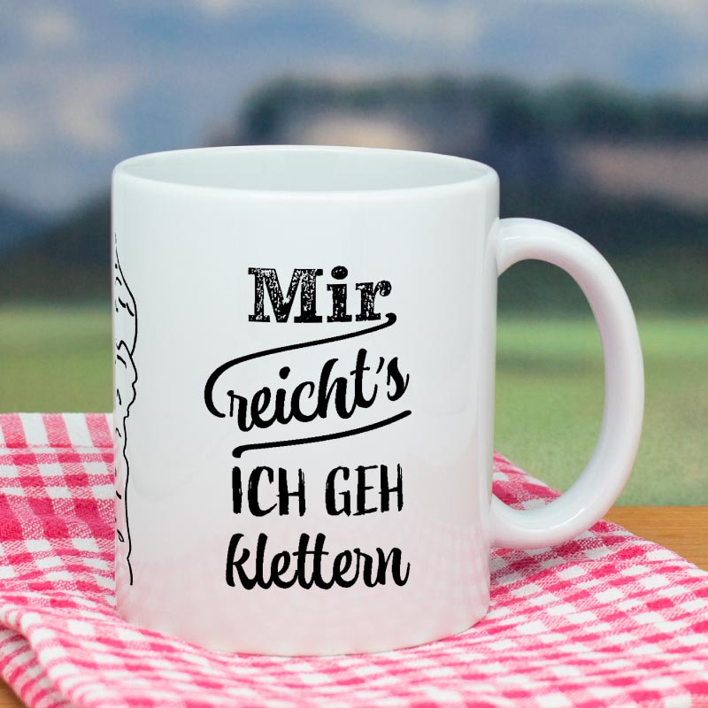Tasse Mir reichts ich geh klettern