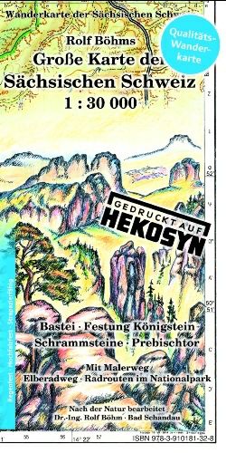 Wanderkarte Sächsische Schweiz Hekosyn