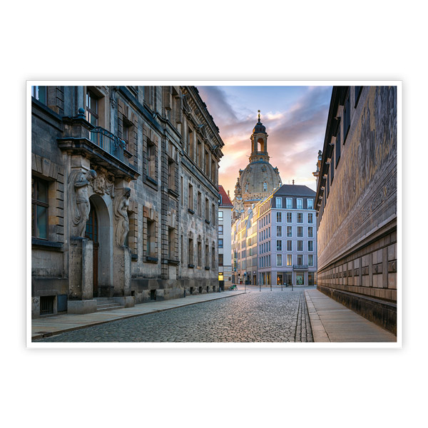 Postkarte Fürstenzug Dresden