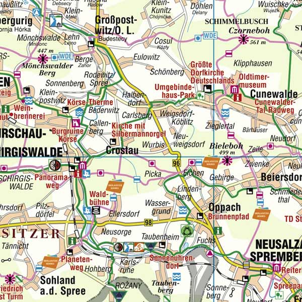 Wanderwege Oberlausitz Karte