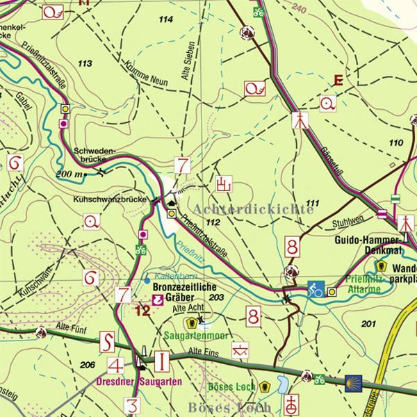 Wanderkarte Dresdner Heide