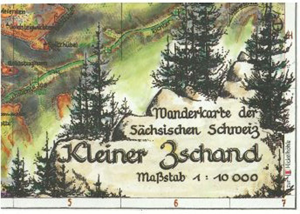 Wanderkarte Sächsische Schweiz Kleiner Zschand