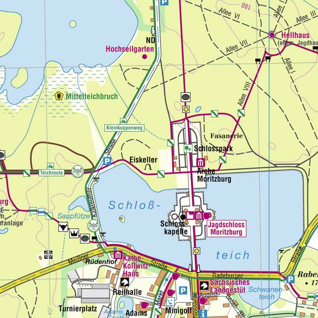 karte Moritzburg Teich