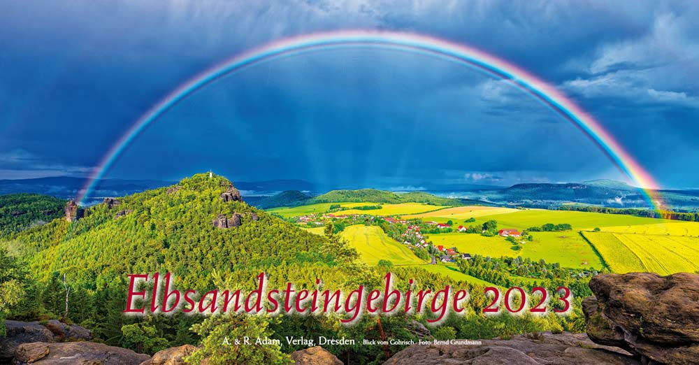Kalender Elbsandsteingebirge Blick vom Gohrisch