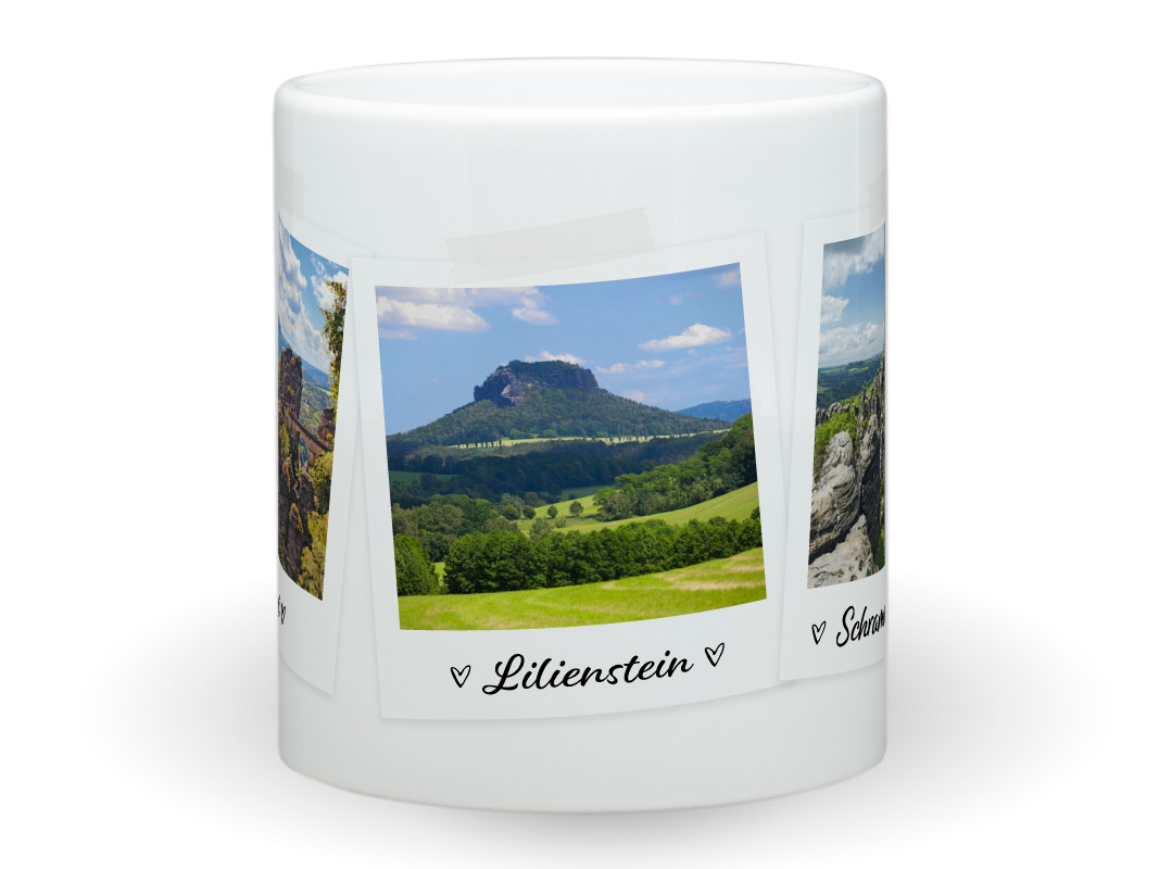 Tasse  Lilienstein Sächsische schweiz