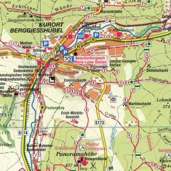 Wanderkarte Bad Gottleuba Berggießhübel