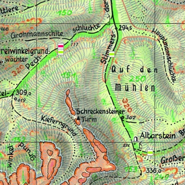 Karte Zschand