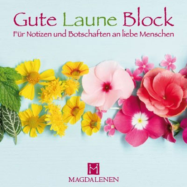 Block Blüten auf hellblauem Hintergrund Blumenband