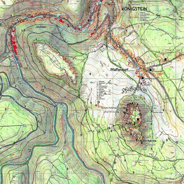 karte Festung Königstein Sächsische Schweiz