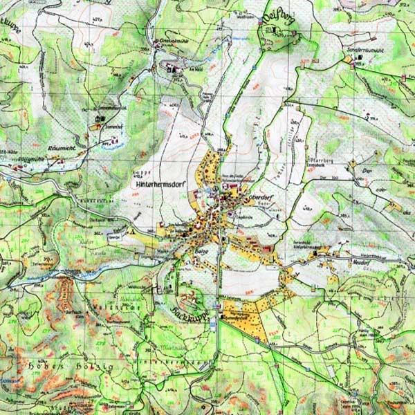 Karte Hinterhermsdorf