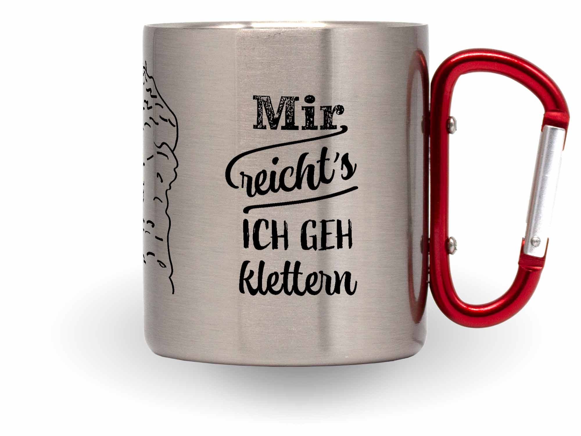 Karabinertasse Klettern Mir reichts