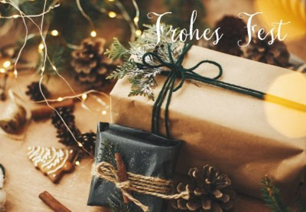 Weihnachtskarte Geschenke