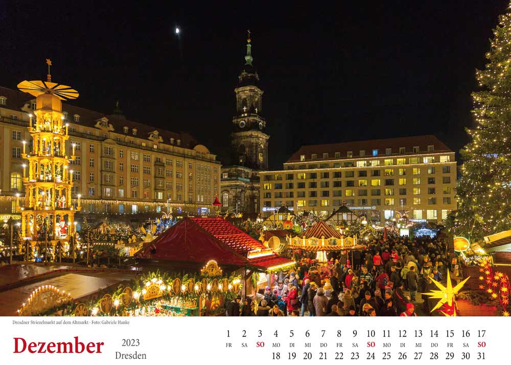 Kalender Dresden Striezelmarkt