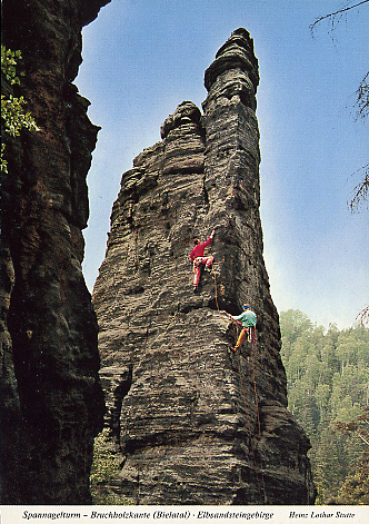 Ansichtskarte Spannagelturm - Bruchholzkante - Bielatal