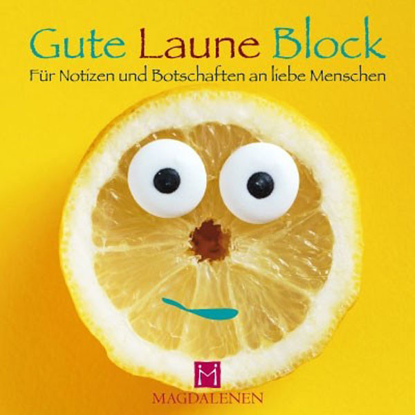 Gute Laune Block Zitrone gelb