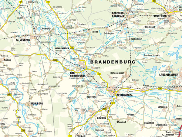 Radkarte Niederlausitzer Heidelandschaft Brandenburg