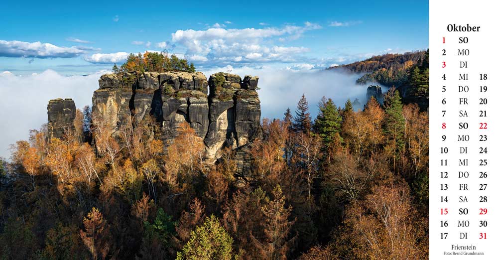 Kalender Elbsandsteingebirge Frienstein
