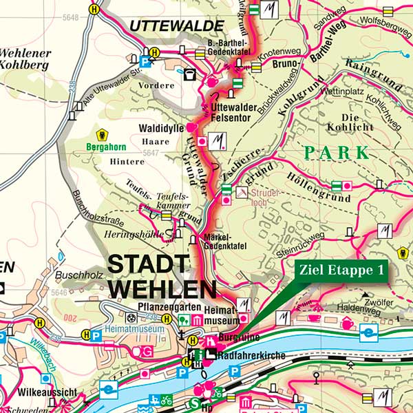 karte Stadt Wehlen