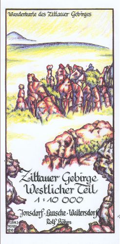 Wanderkarte Zittauer Gebirge Westlicher Teil