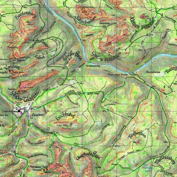 Karte Großer Zschand Sächsische Schweiz